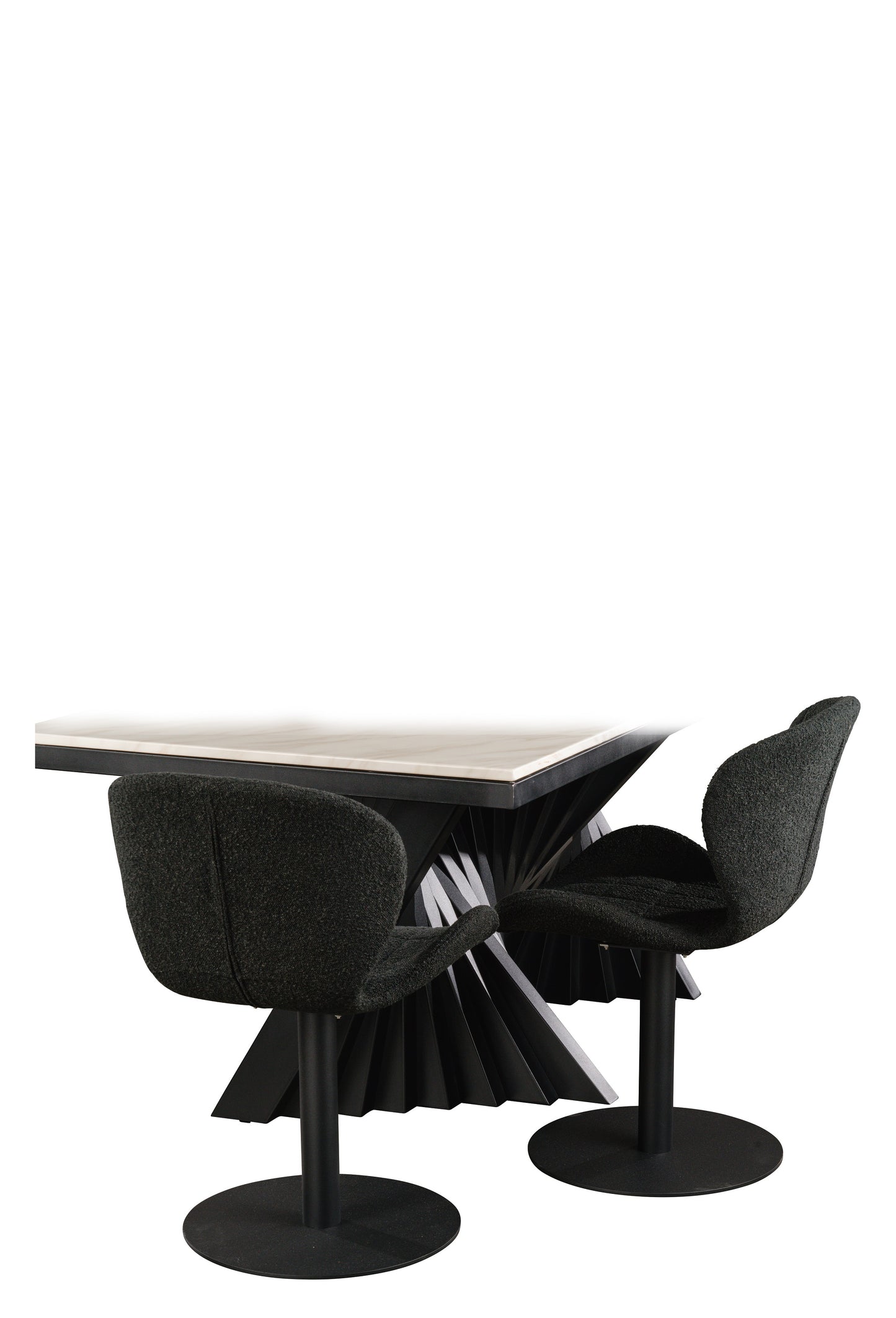 contemporary black dining chairs