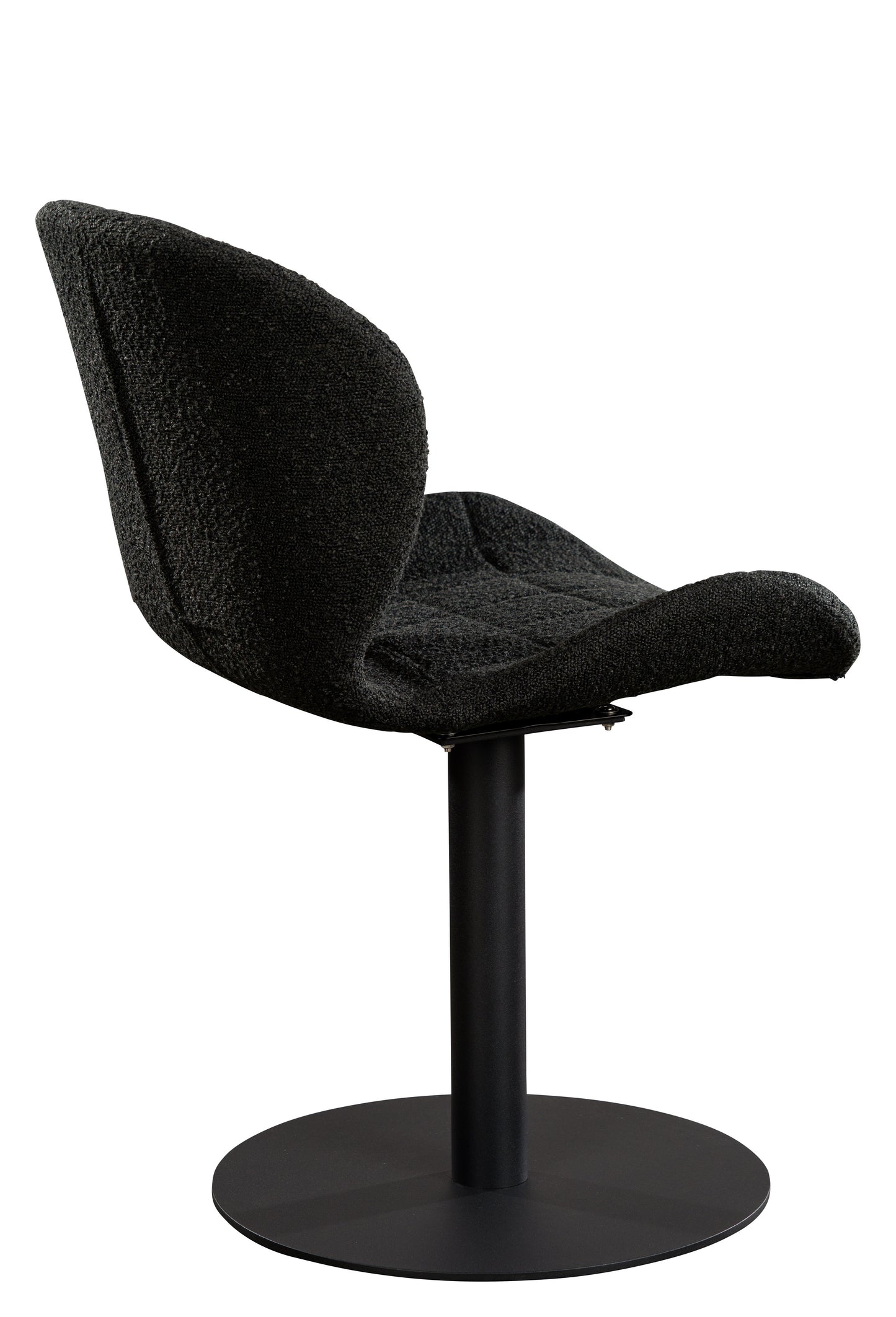 black boucle dining chairs