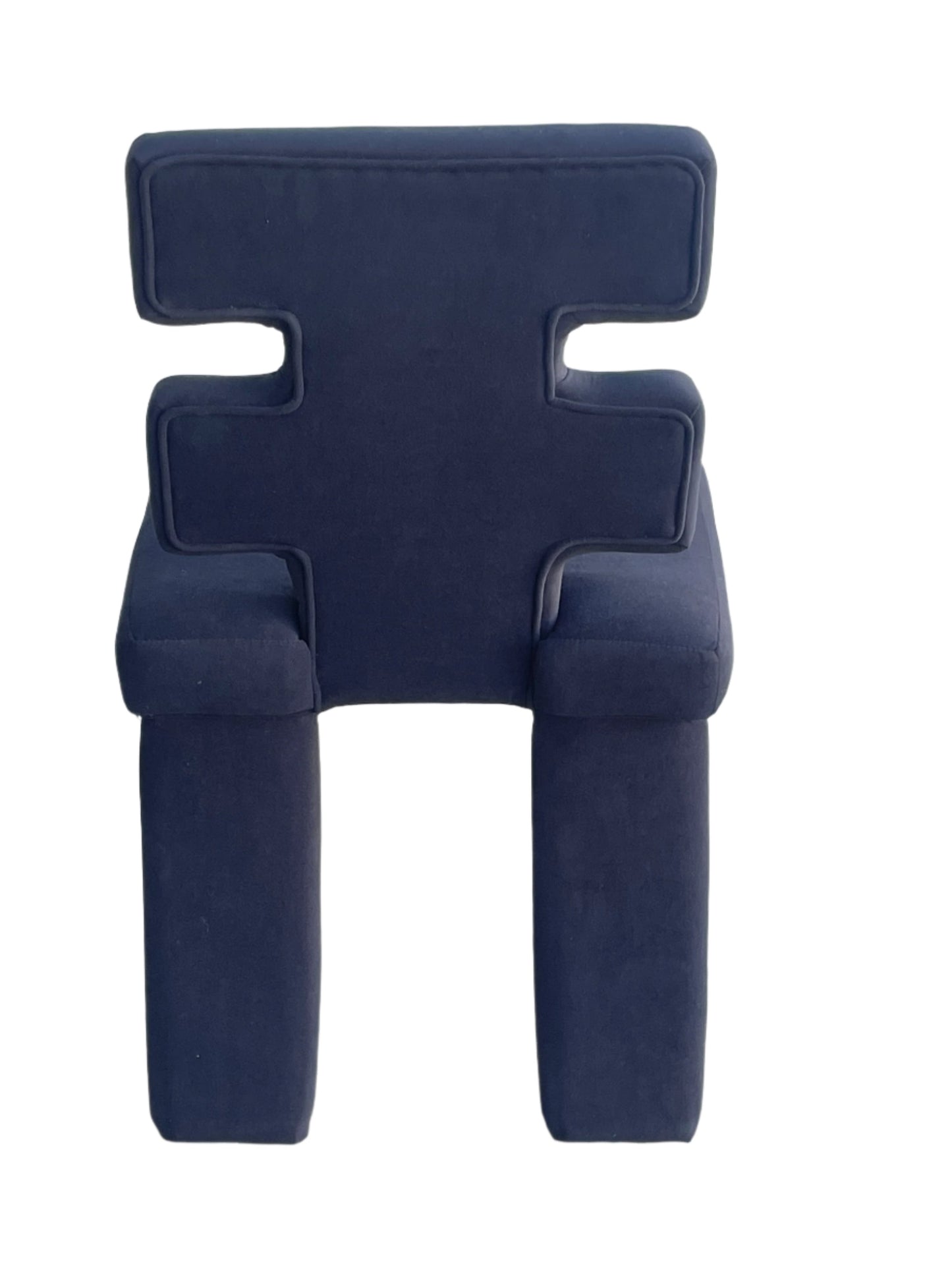 black upholstered dining chair