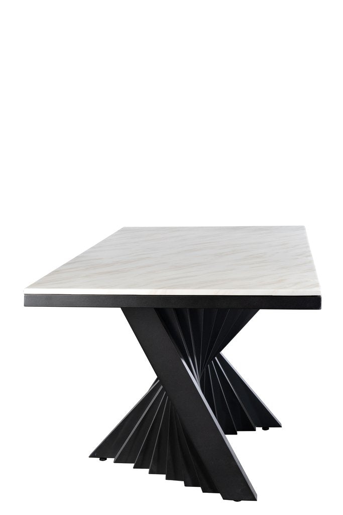 black marble top dining table