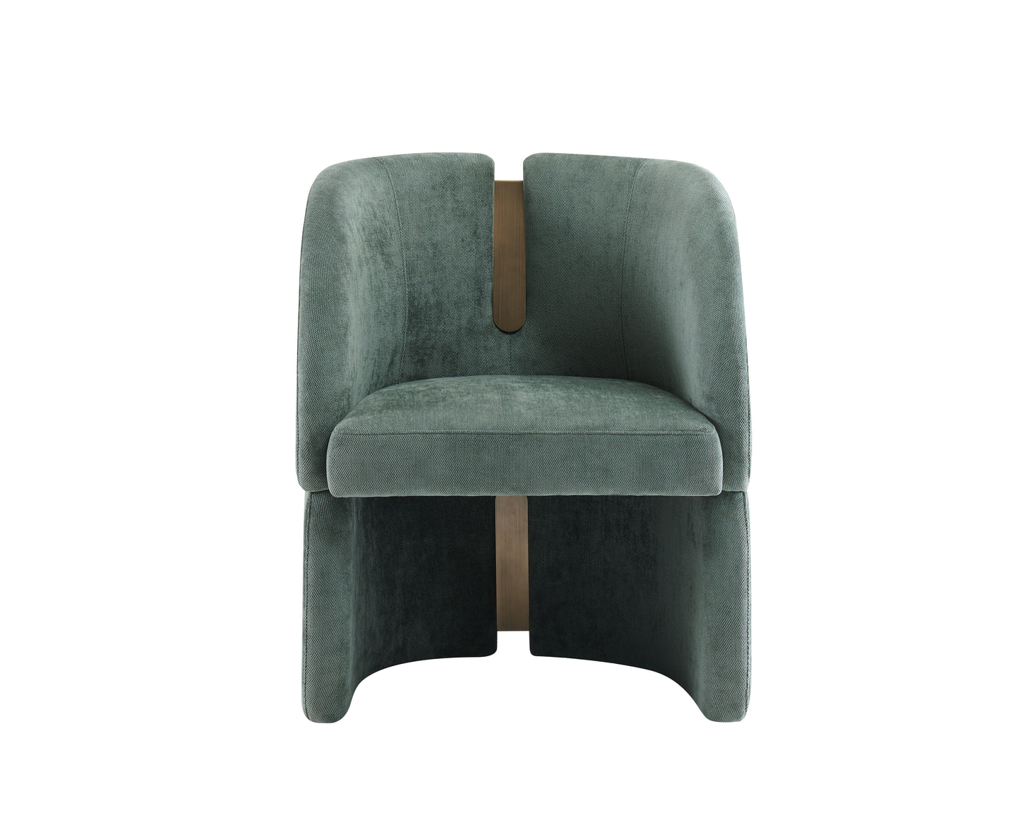 green upholstered dining chair
