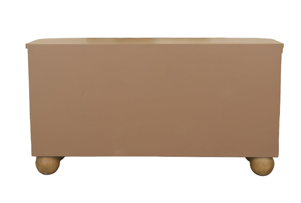 Lucca Fluted Sideboard Accent Cabinet with Ball Feet