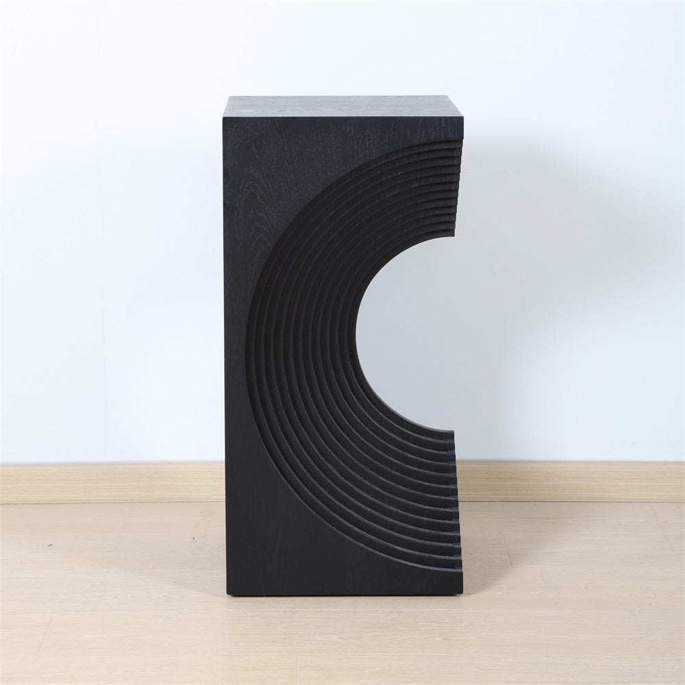 fluted side table