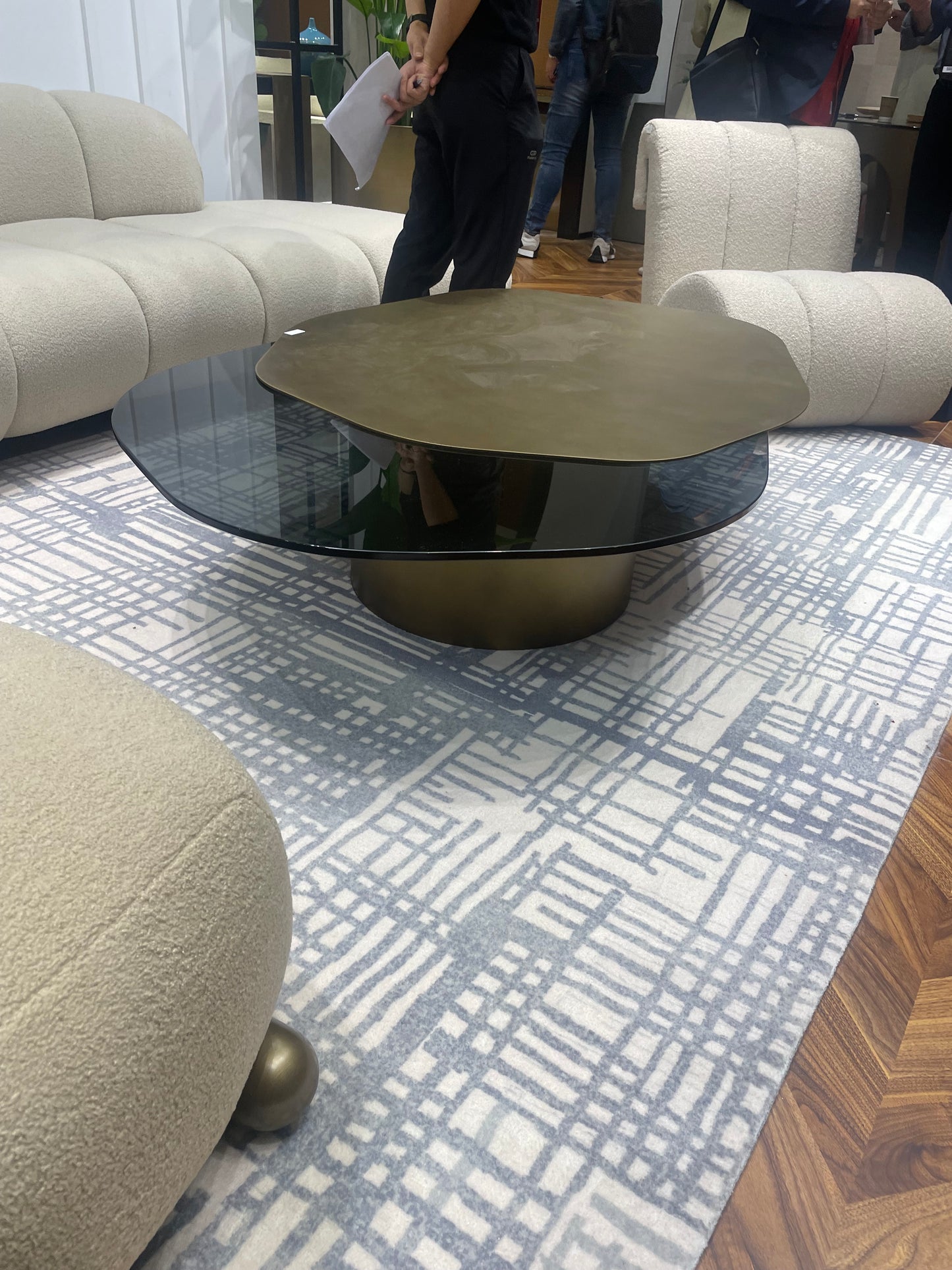 brushed brass coffee tables