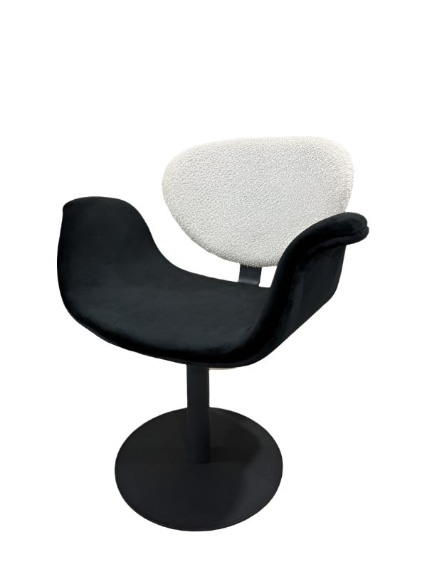 black swivel modern chair