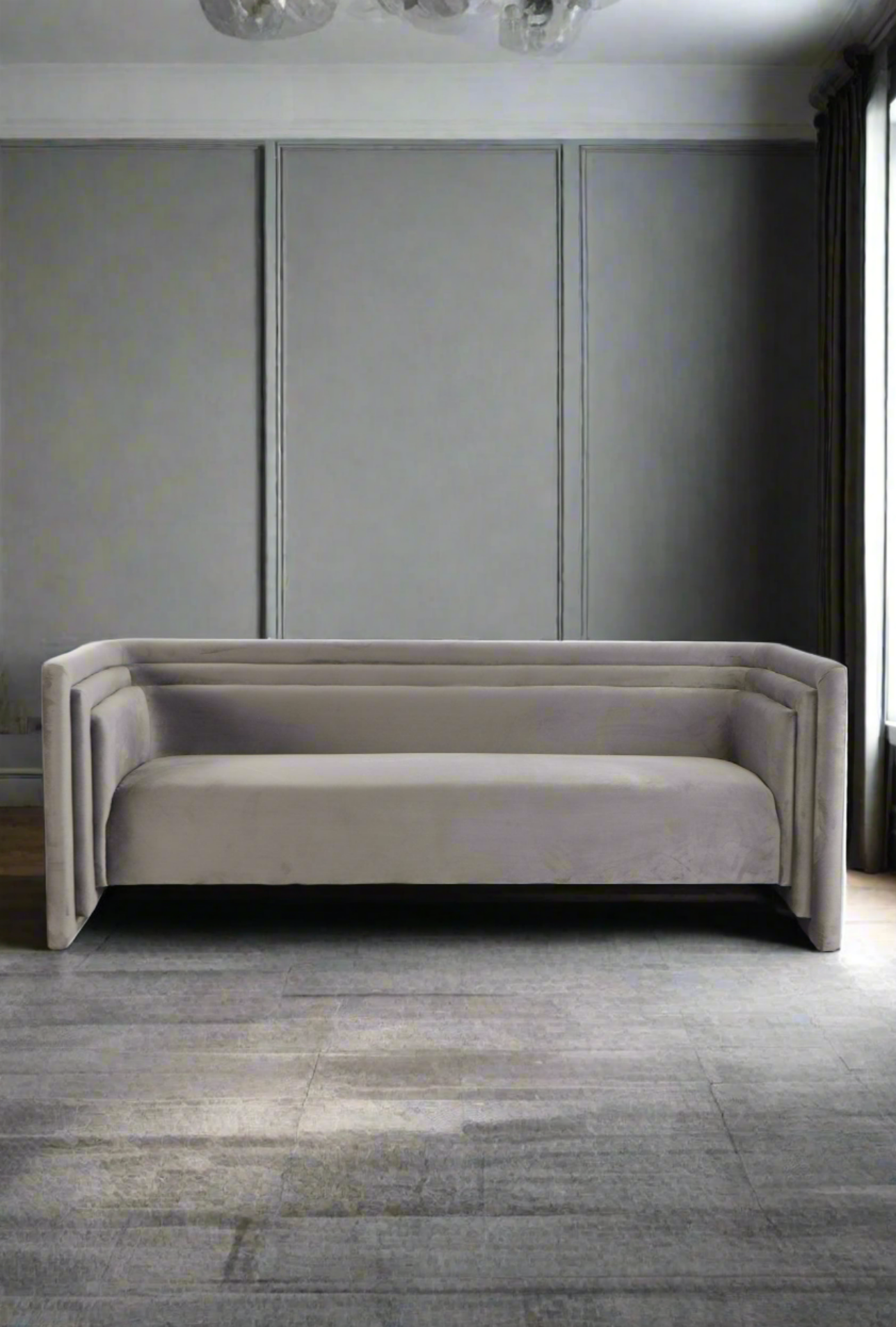 gray modern sofa