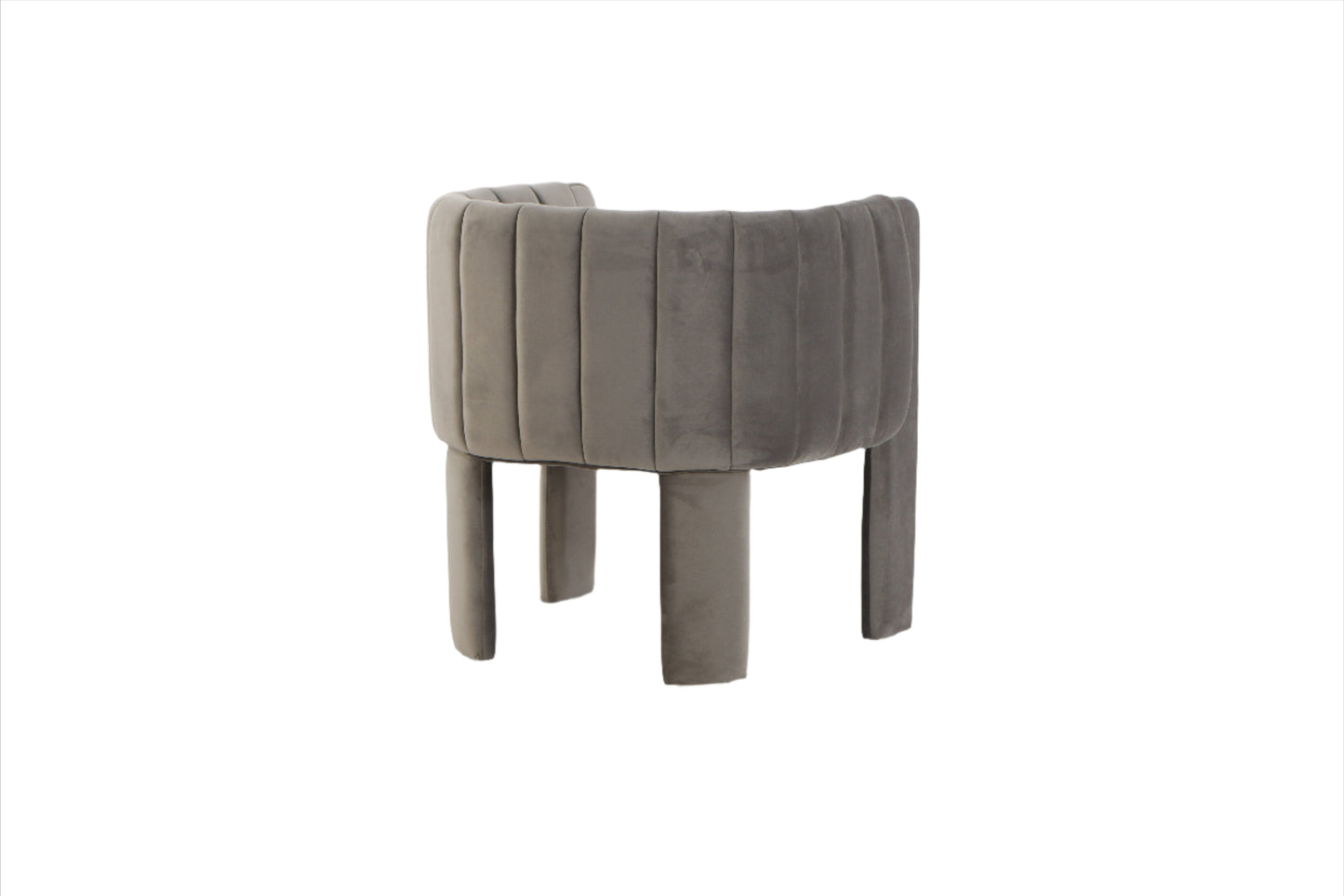 channeled modern accent chair