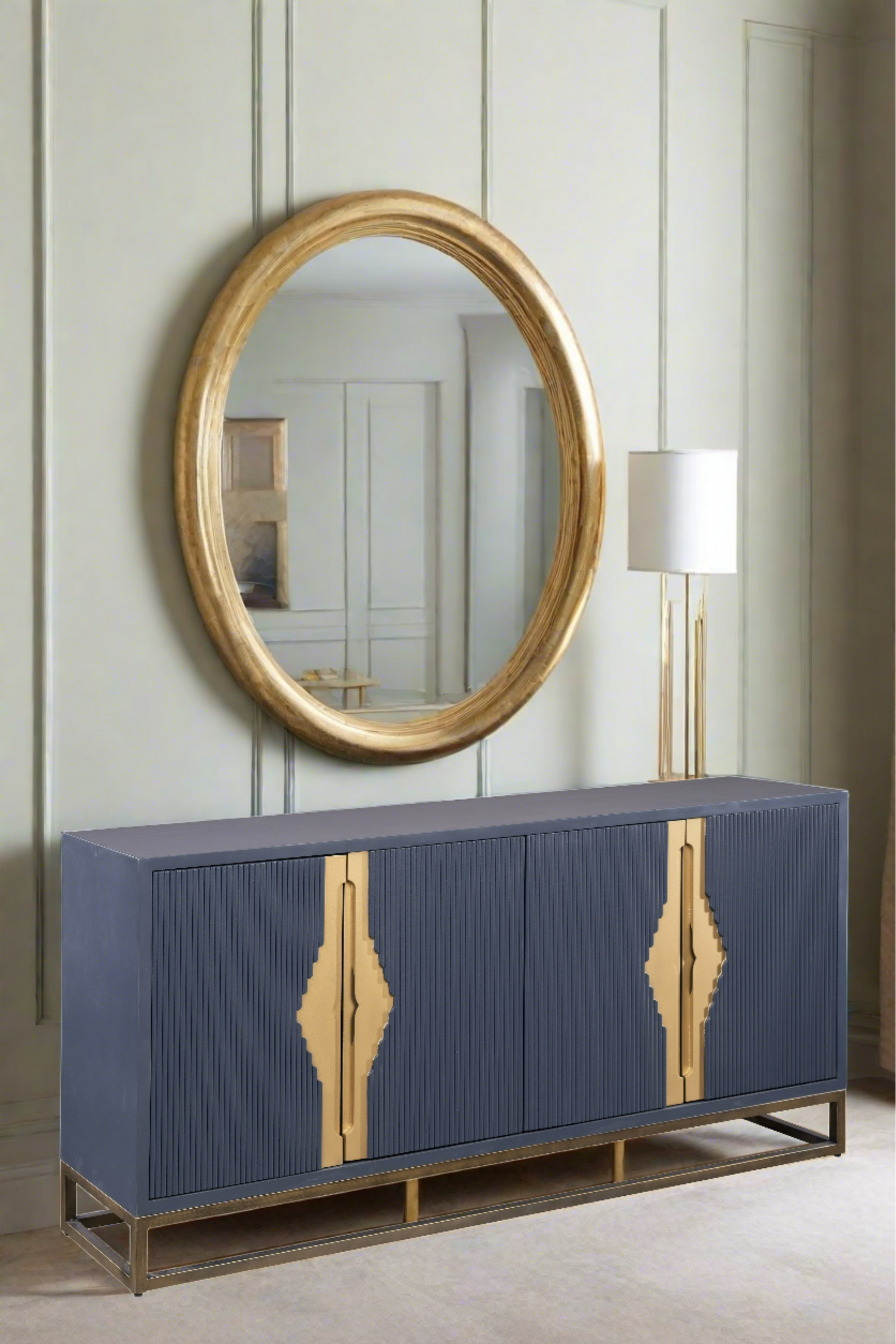Parker Blue Fluted Sideboard