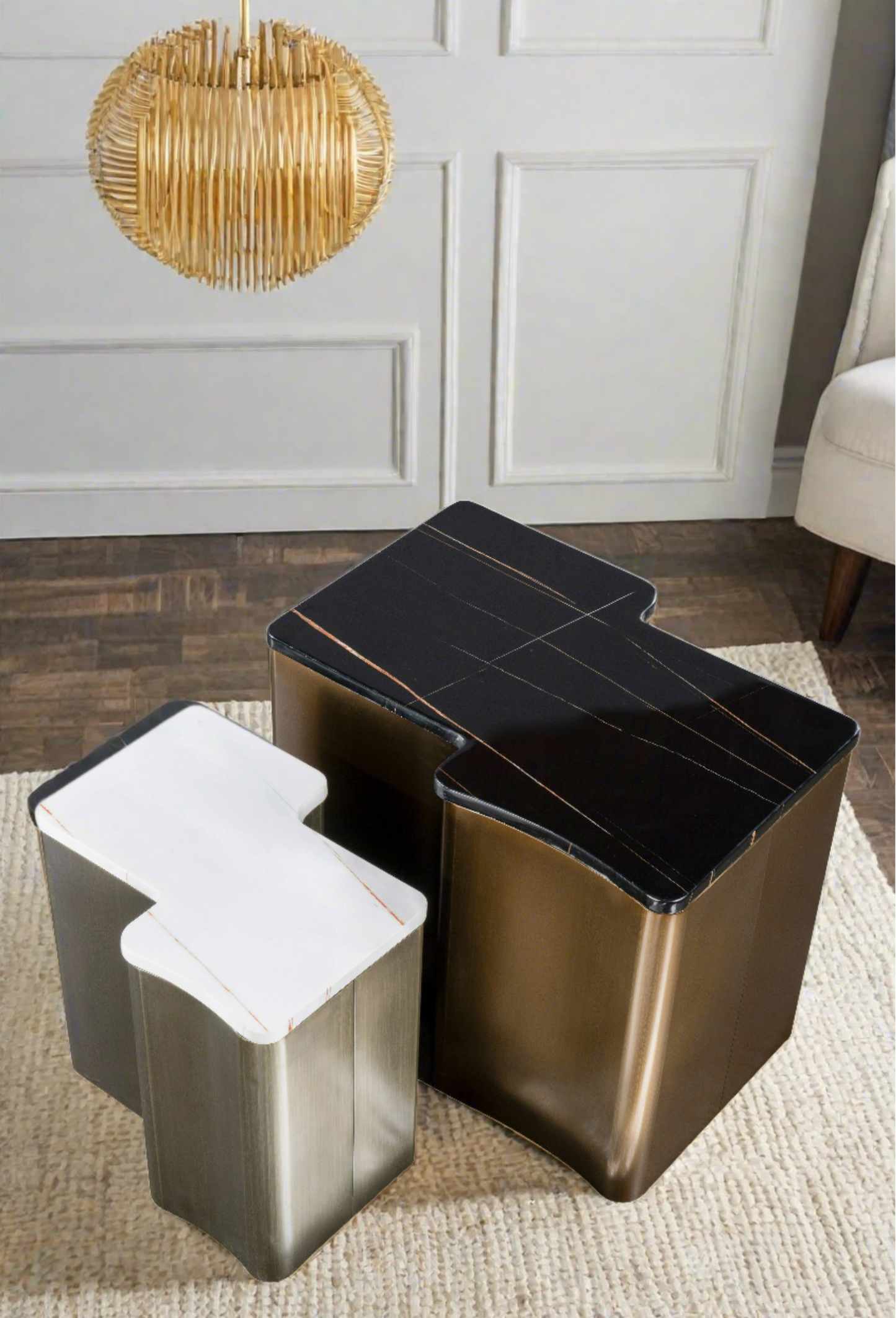 marble end table