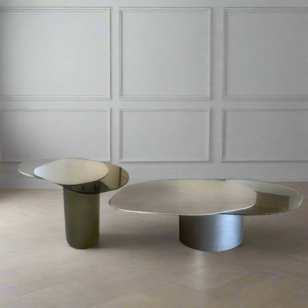 irregular shape modern coffee table