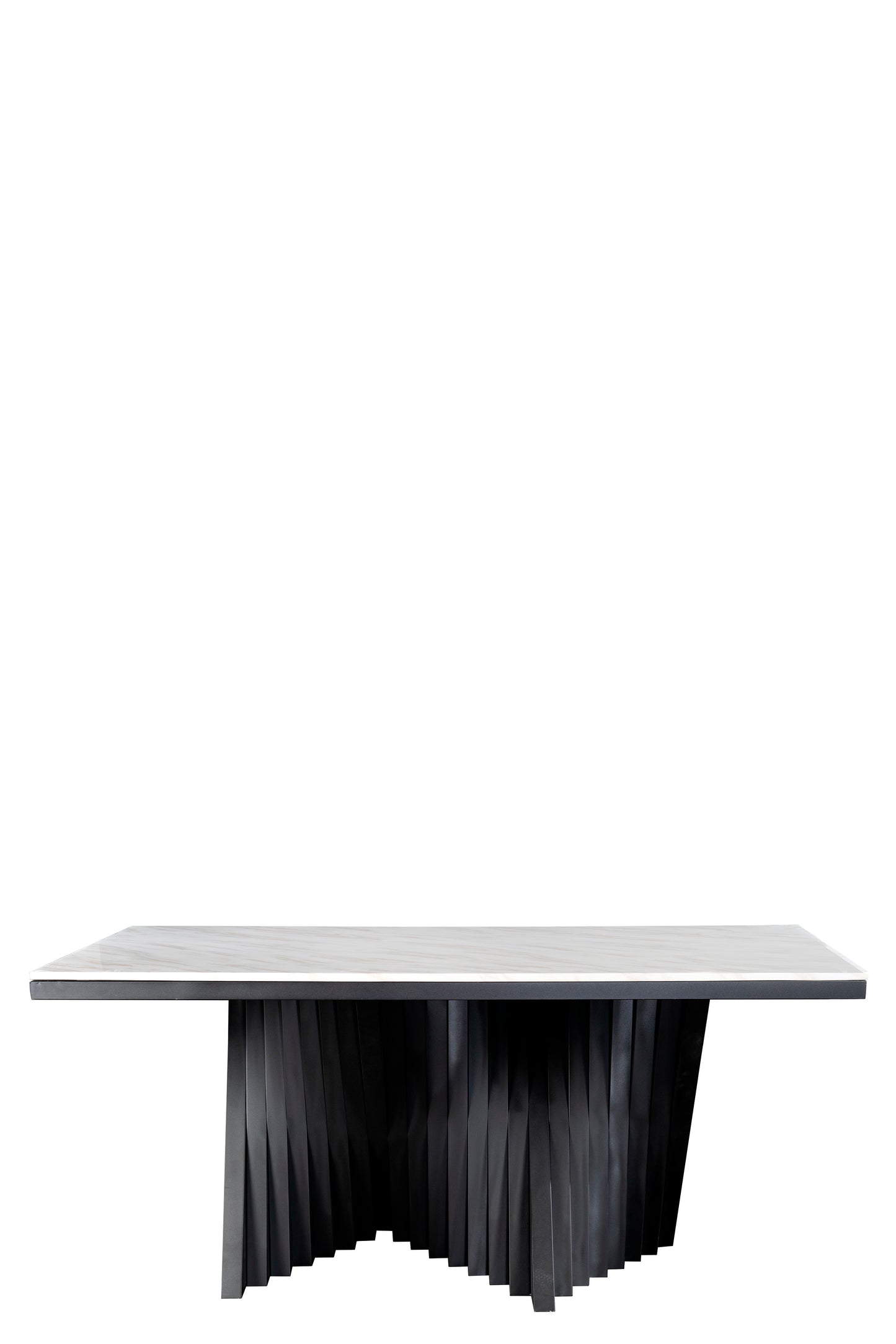 black contemporary dining table
