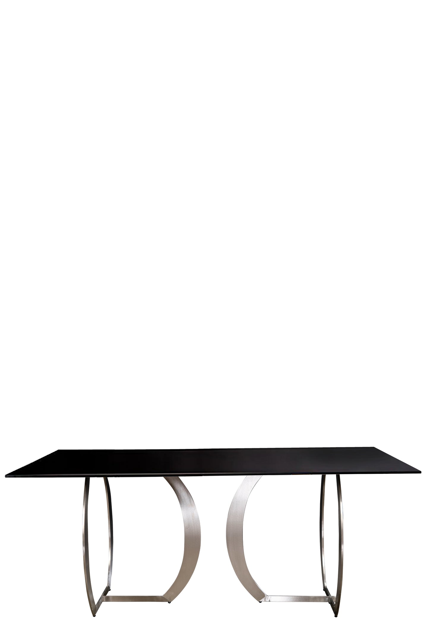 black glass top dining table