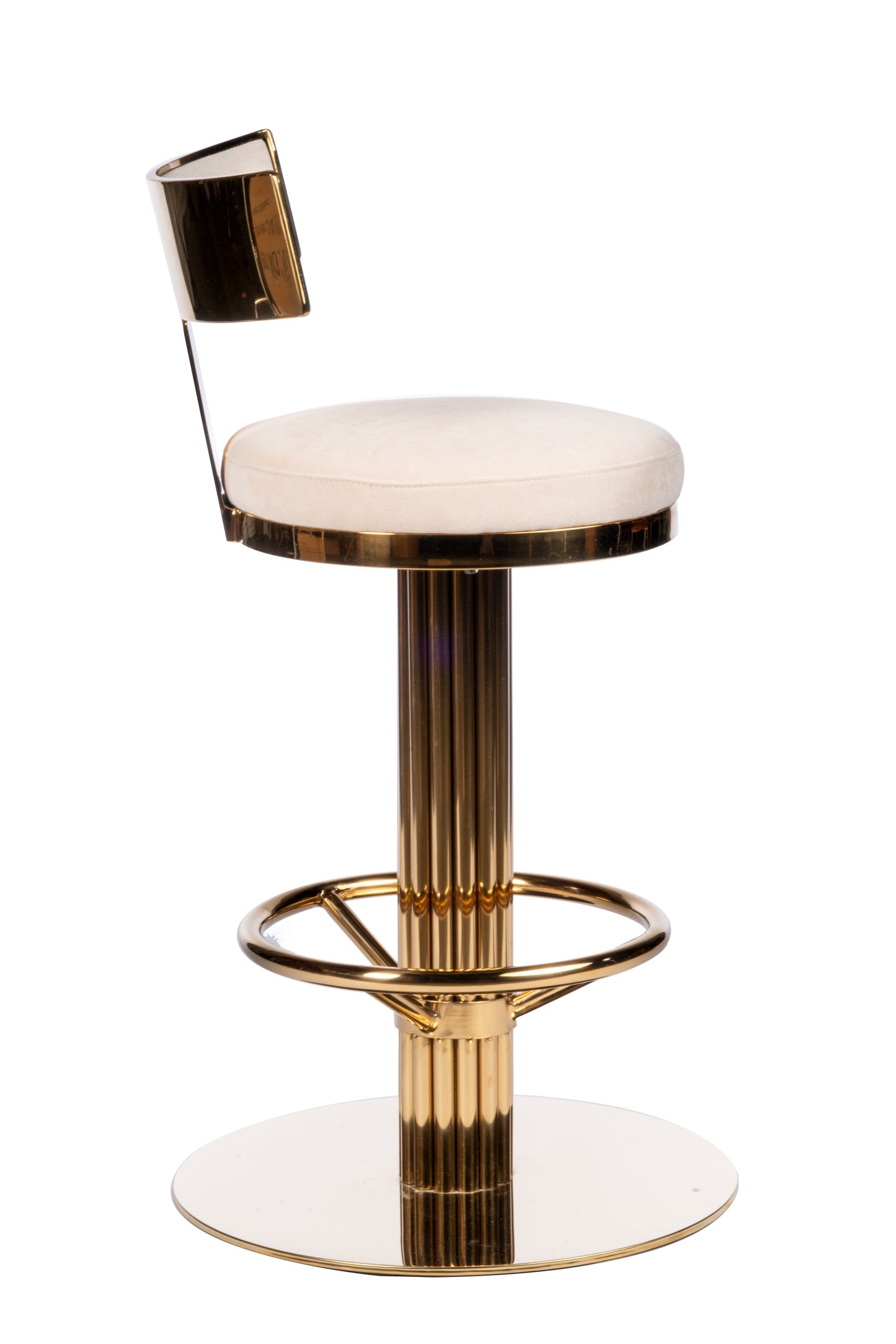Oscar Swivel 26"Seat Height Gold Counter Chair