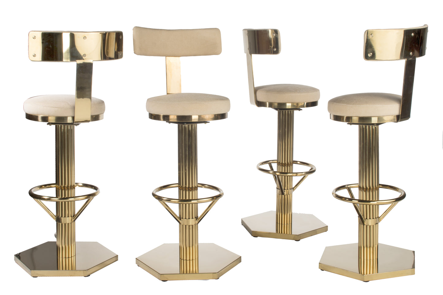 modern glam kitchen stools