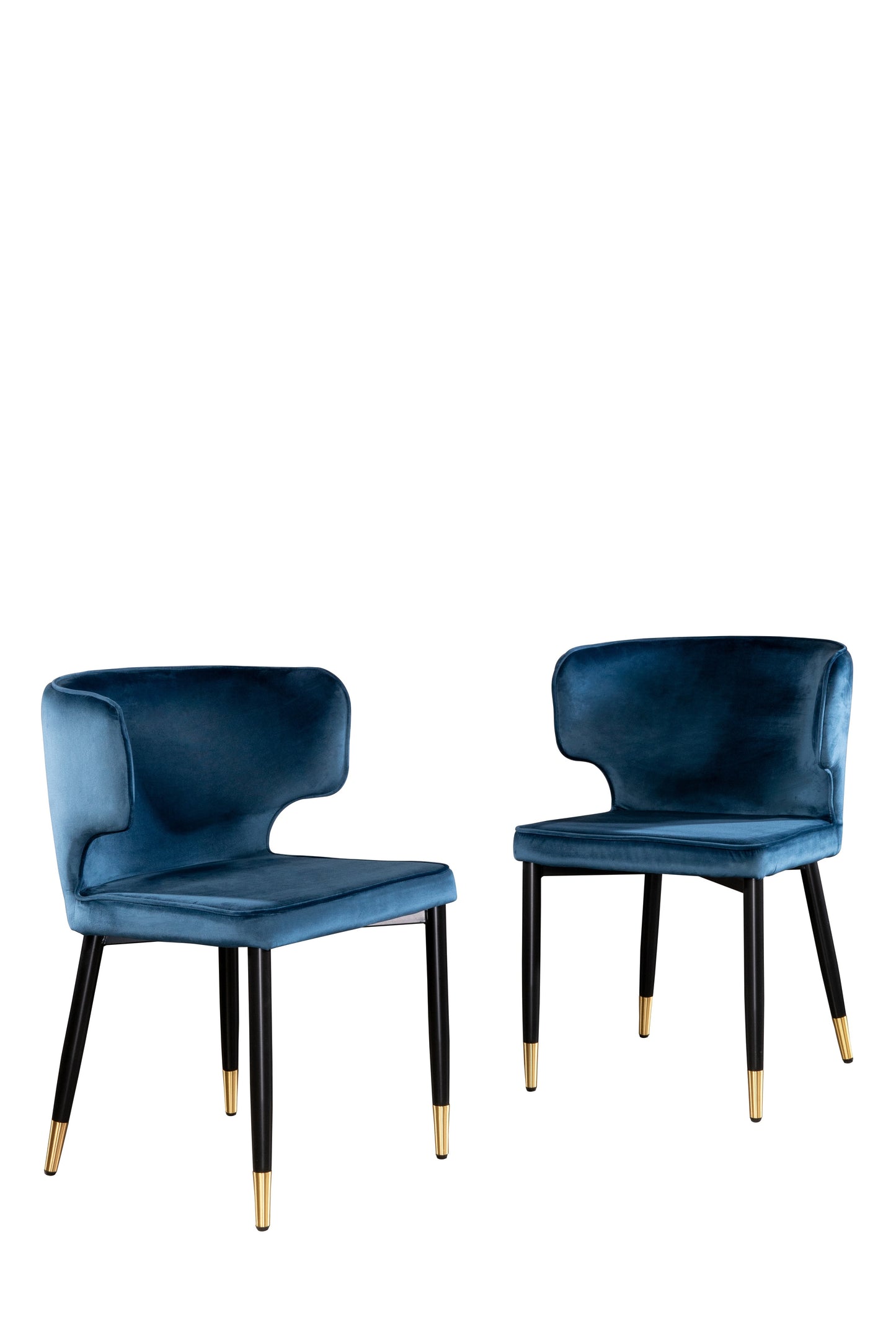 chic blue dining room chairs