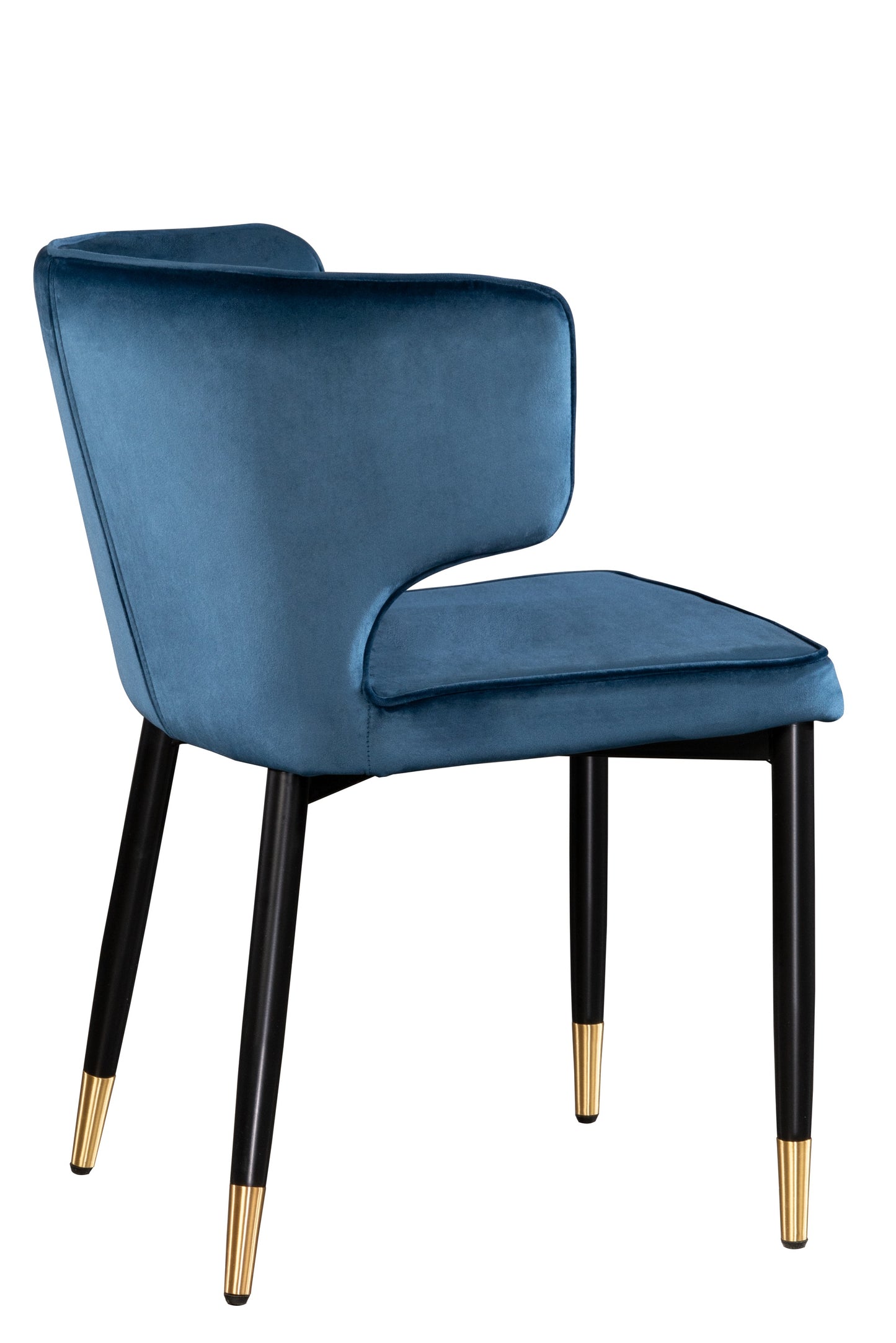 blue and gold dining chair