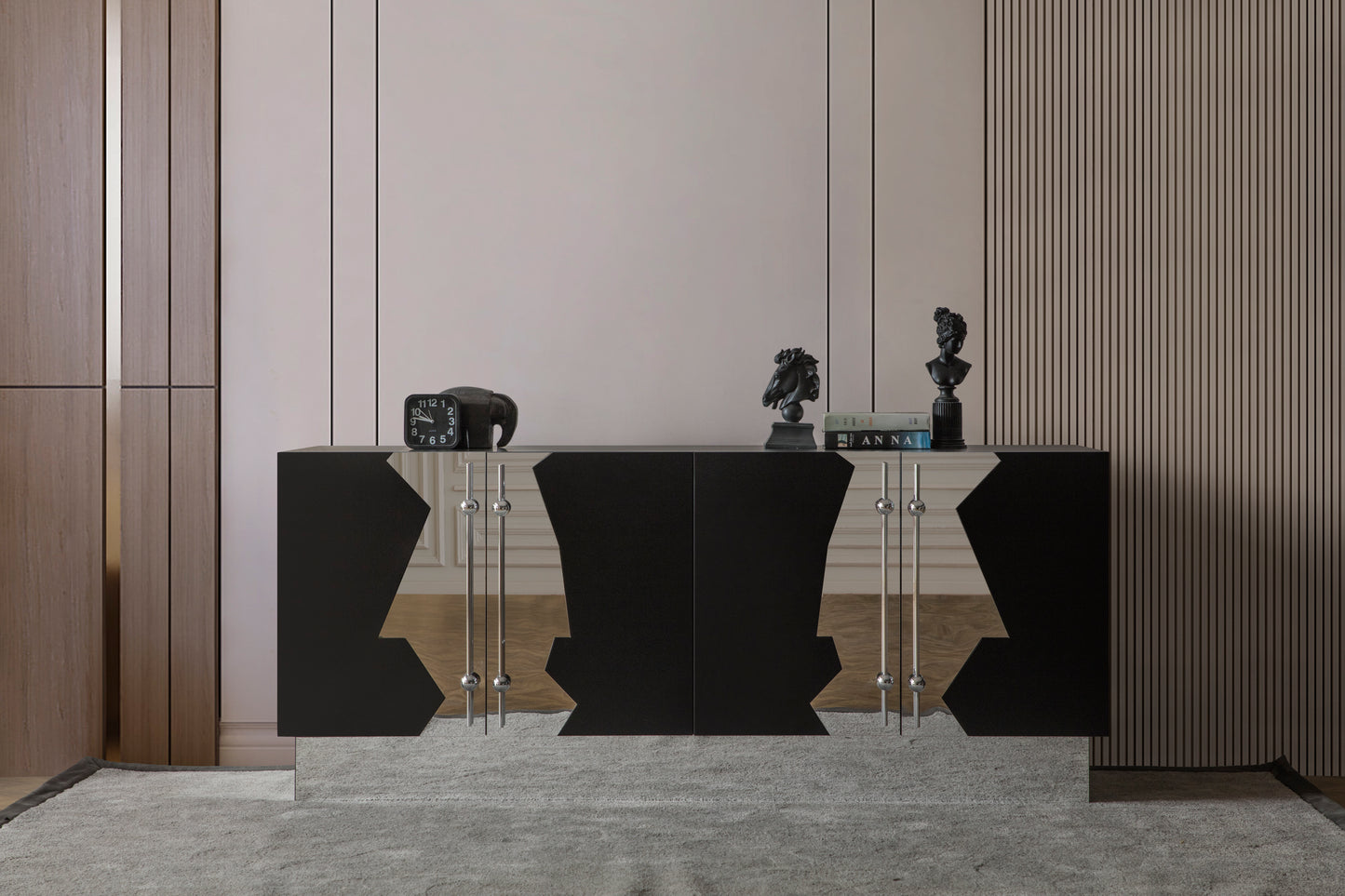 black sideboards