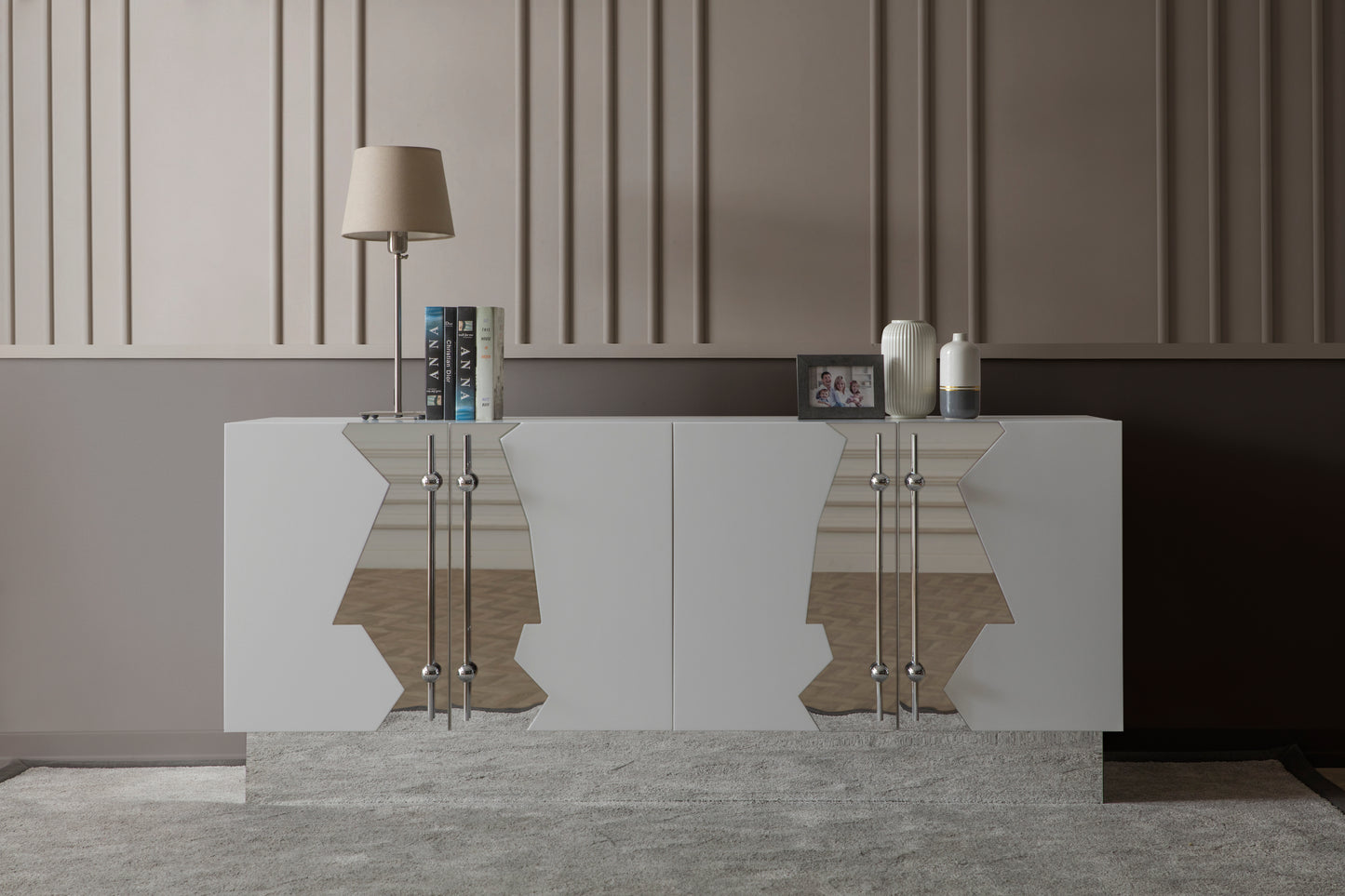 chic white sideboard