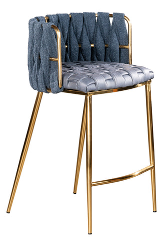 BLU-Milano Counter Chair in Blue