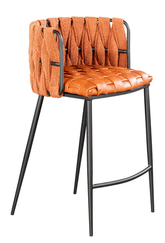 Milano Counter Chair in Orange