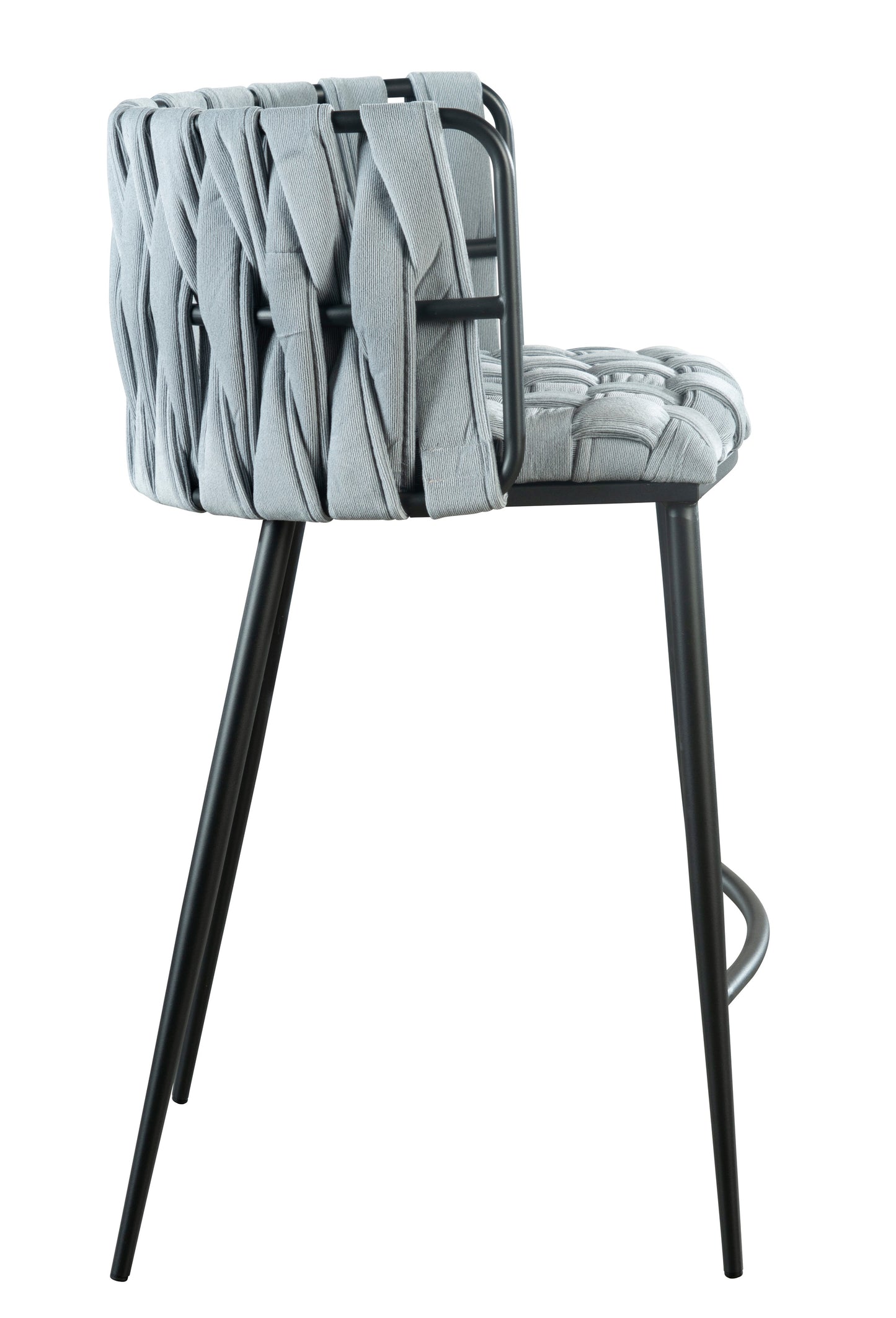 Milano Counter Chair in Gray Stripe