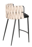 Milano Counter Chair in Black and White
