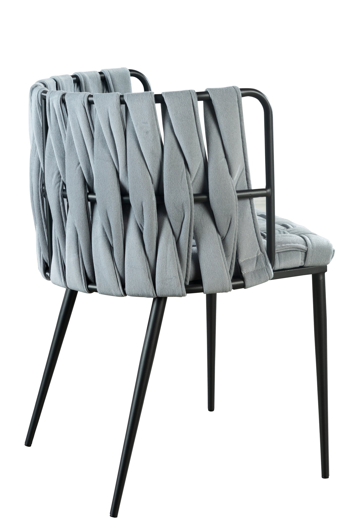 Milano Dining Chair in Gray Stripe