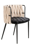 Milano Dining Chair in Black and White-PRE-ORDER