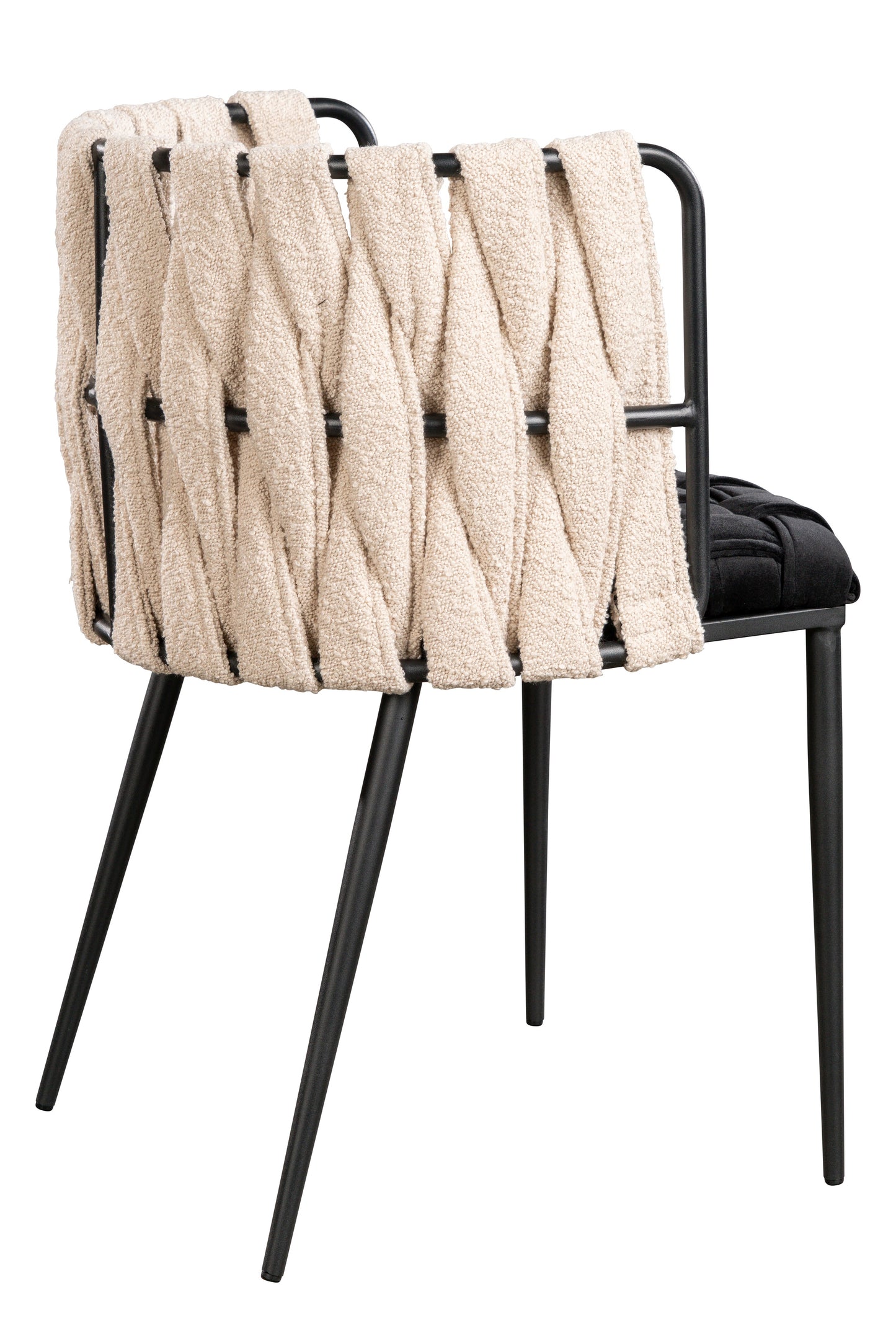 Milano Dining Chair in Black and White-PRE-ORDER