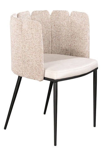 Marbella  Boucle Dining Chair in Off white