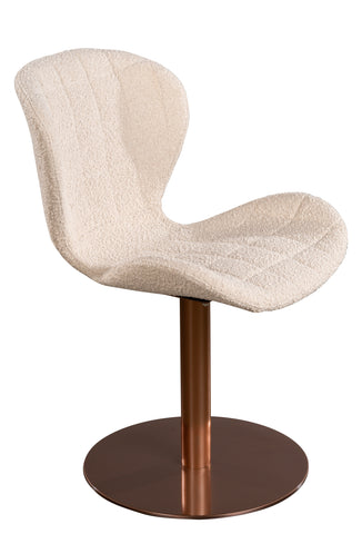 Xander Swivel Chair in Off White