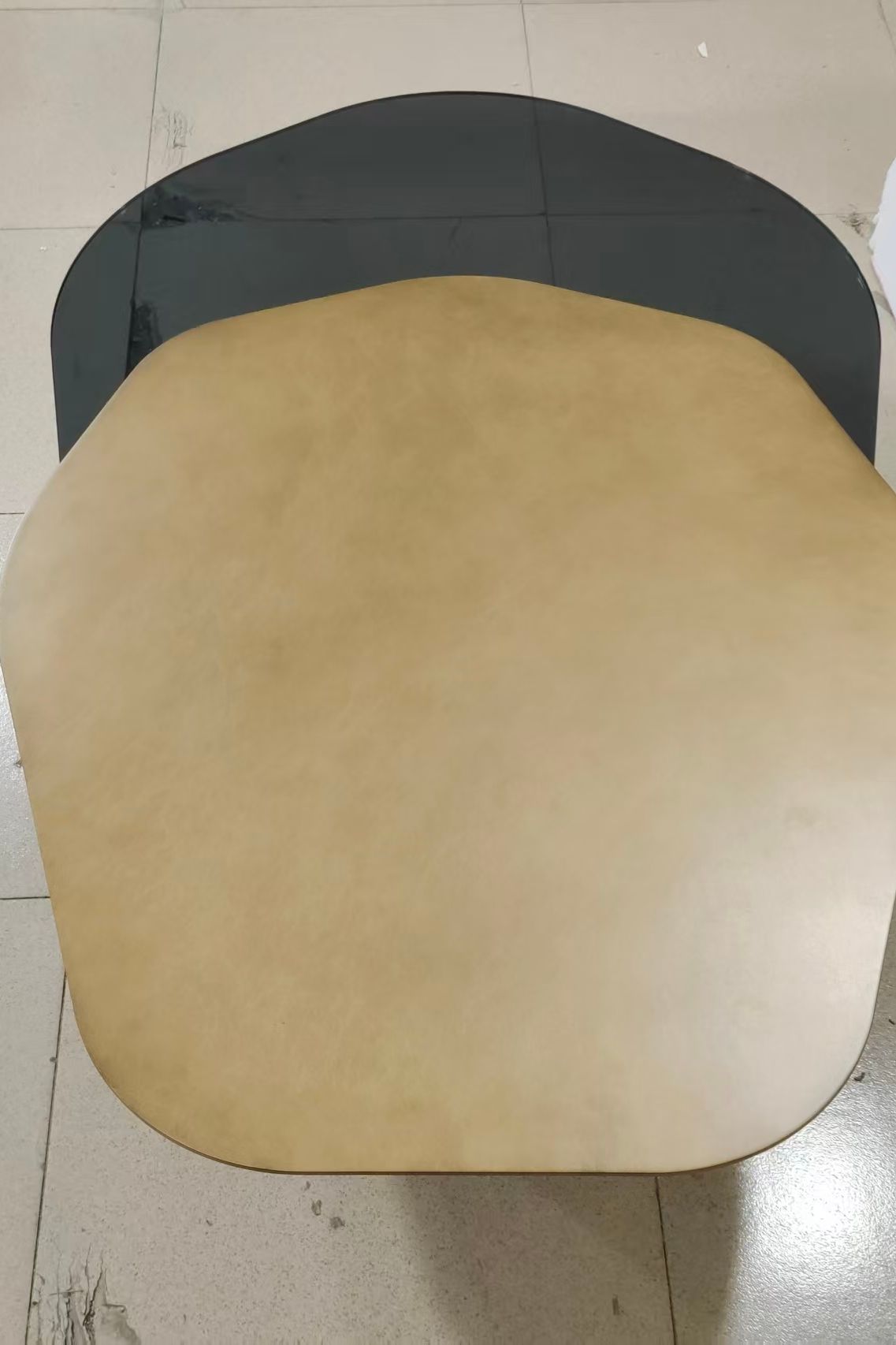 Modern Irregular 43" Kaylee Coffee Table
