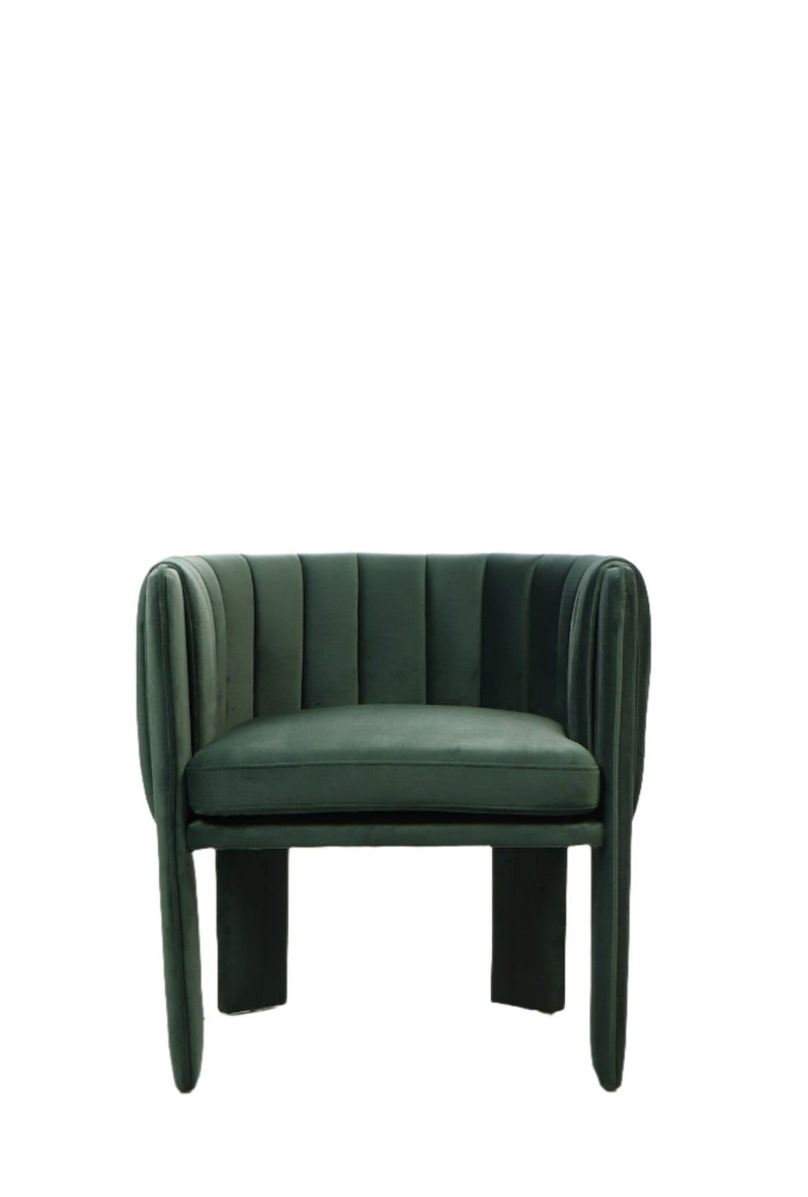 olivia green barrel chair