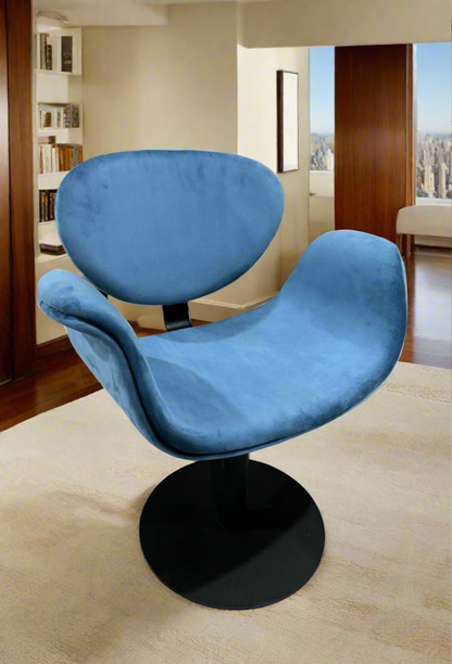 Tulip Swivel Chair in Blue