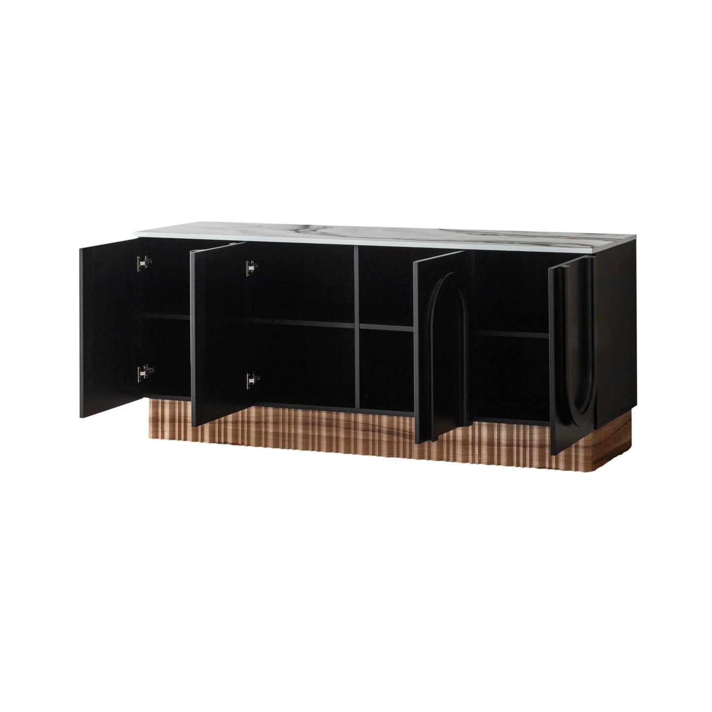 Cara Black and Gold Sideboard