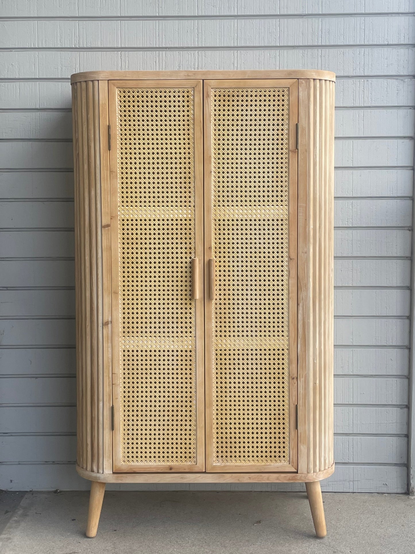 cane bar cabinet