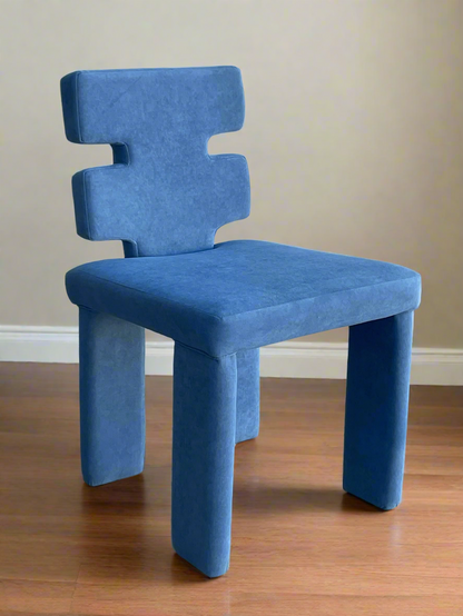 blue dining chair 