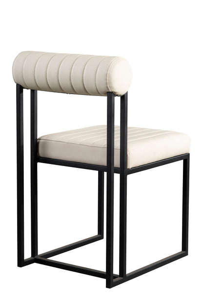 Milo Faux Leather White Dining Chair