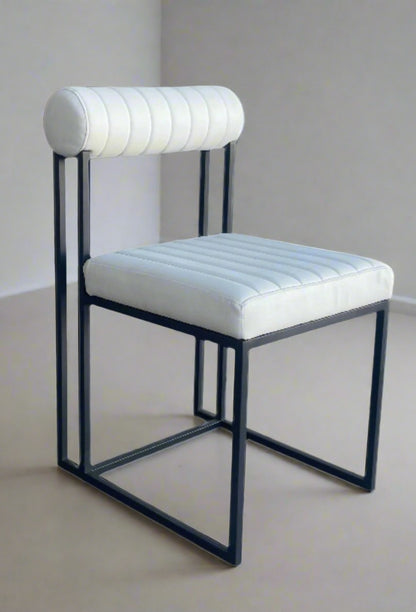 Milo Faux Leather White Dining Chair