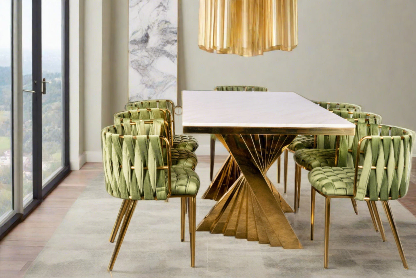 Milano Dining Chair in Green