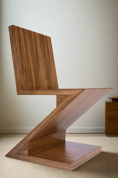 Zig Zag Chair in Brown