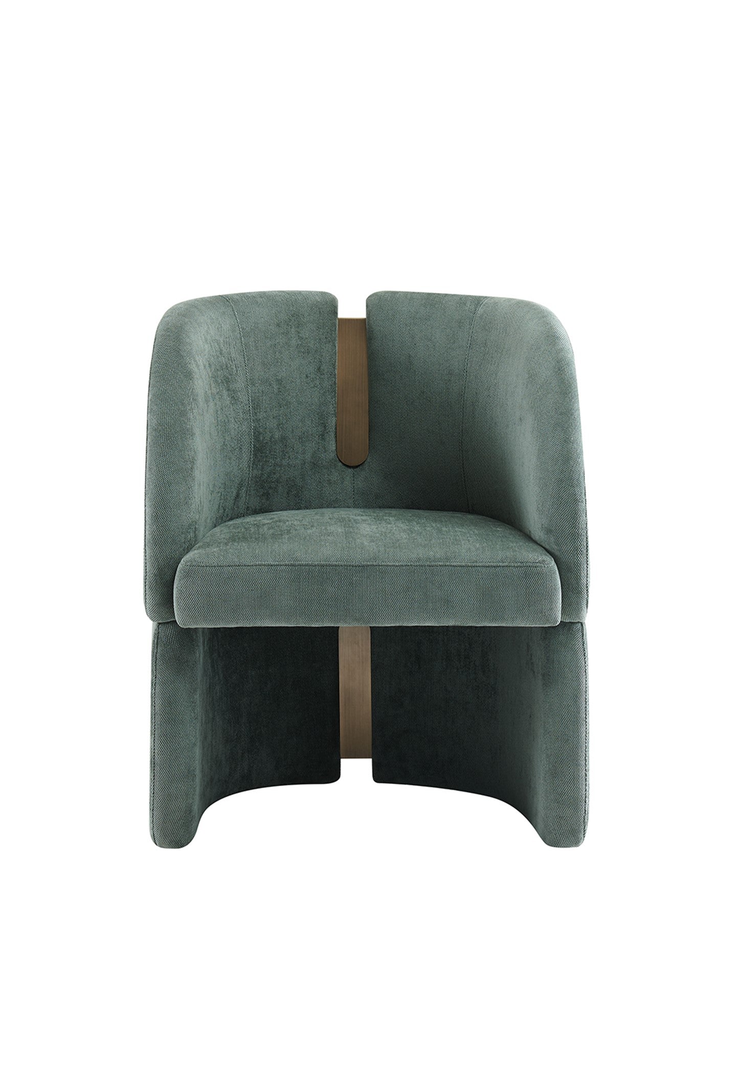 Bently Green and Gold Armchair Dining Chair