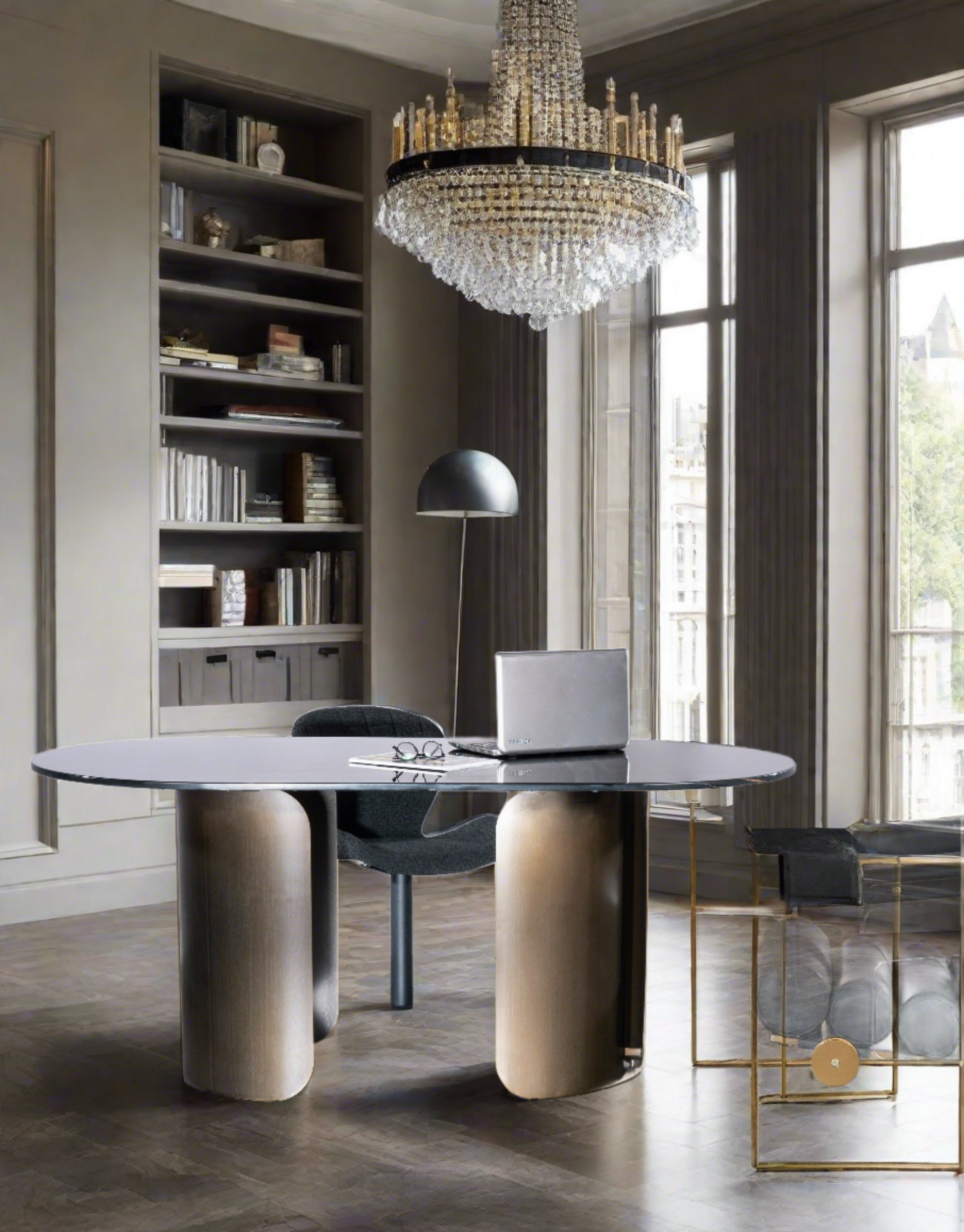 black chic office chairs