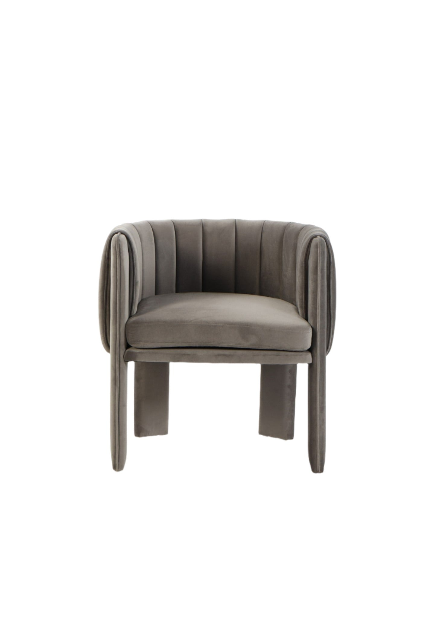 chic gray luxury dining chair