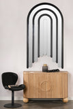 Arc 72 inch Full Length Black Mirror/ Mirrored Wall Art