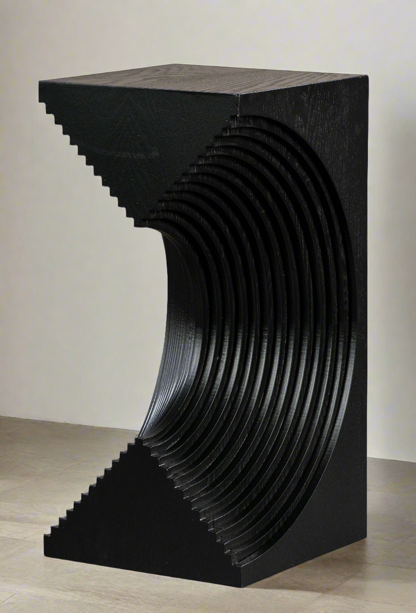 sculptural end tables