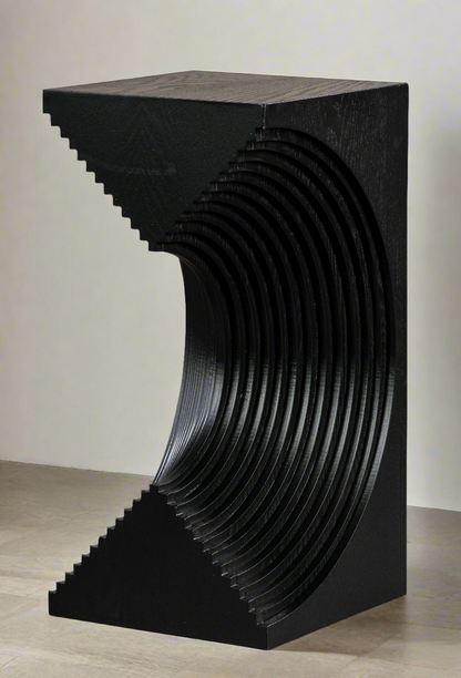 sculptural end tables