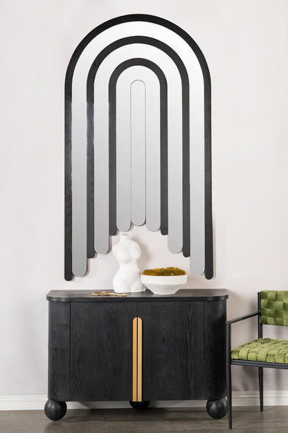 modern black oversized mirror 