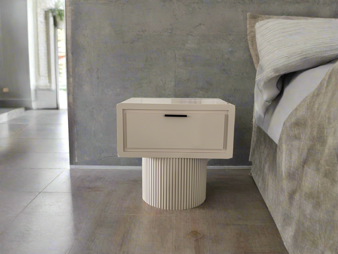 beige nightstand modern