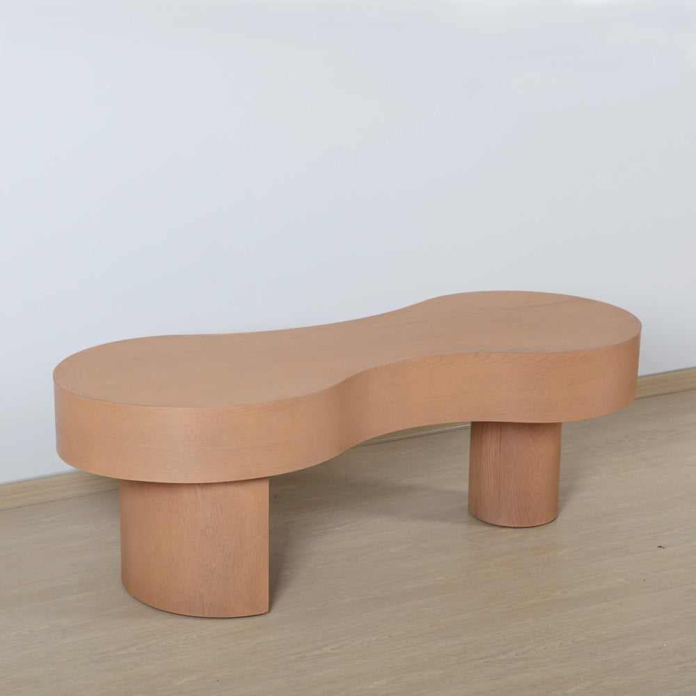 Devi Free Form Wood Coffee Table